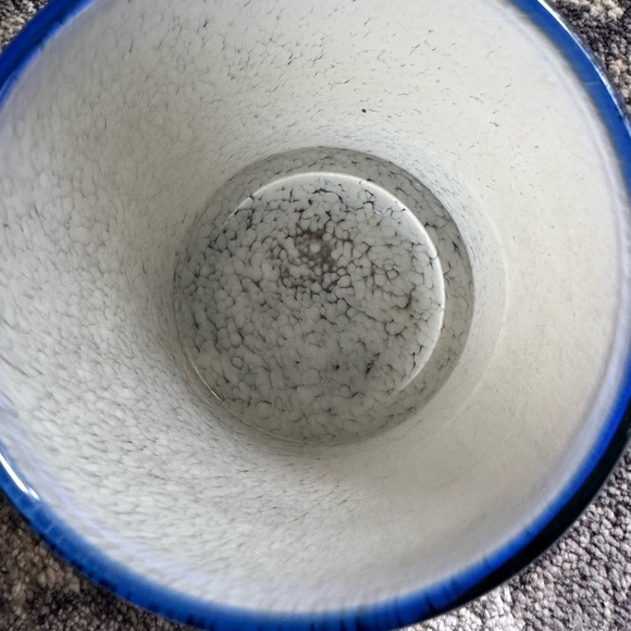 Blue Rimmed Glass Tumbler - Picture 2 of 6